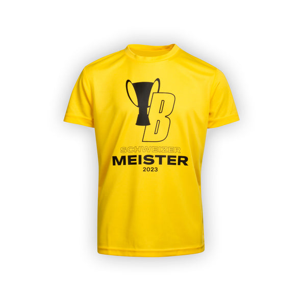 YB T-Shirt Meister von Spieler der 1. Mannschaft signiert (9-11 Jahre)