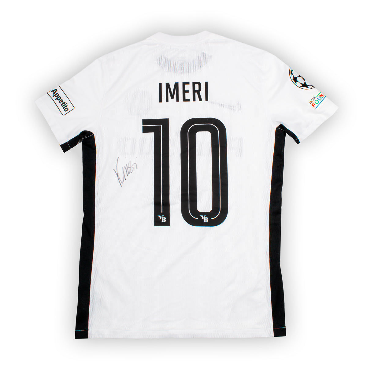 Matchworn UCL Away Shirt 10 Imeri Grösse M