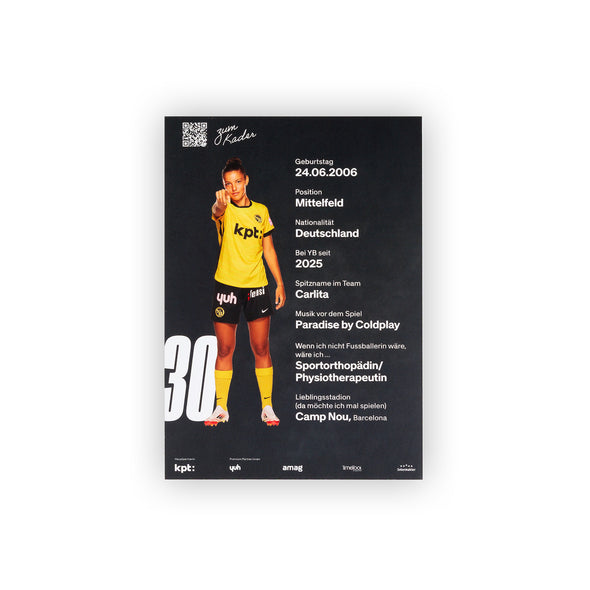 YB Autogrammkartenset AWSL 25/26