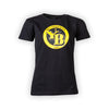 YB T-Shirt Logo Schwarz Damen